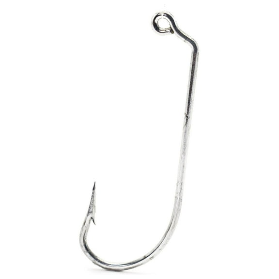 Eagle Claw 413 60° Heavy Wire O'Shaughnessy Bend Jig Hook Pack of 100 Size 1/0 to 7/0 Sea Guard Finish