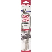Eagle Claw 420NWH-4 Snelled Nylawire 2X Long Shank Hook, Nickel, Size 4, 5 Pack