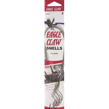 Eagle Claw 424NWH-2 Nylawire Kahle Hook, Nickel, Size 2, 5 Pack