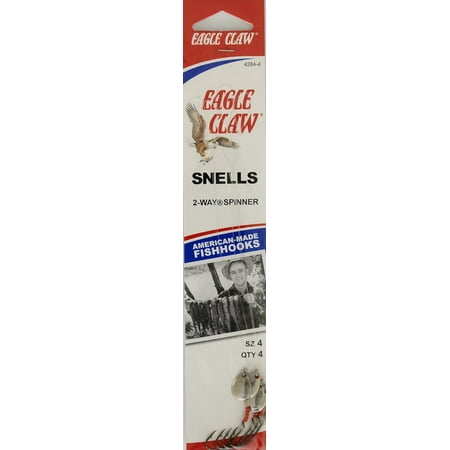 Eagle Claw 4284H-4 2-Way Spinner Snell, Bronze, with Assorted Color, Size 4 price history and forecast - Eagle Claw 4284W-4