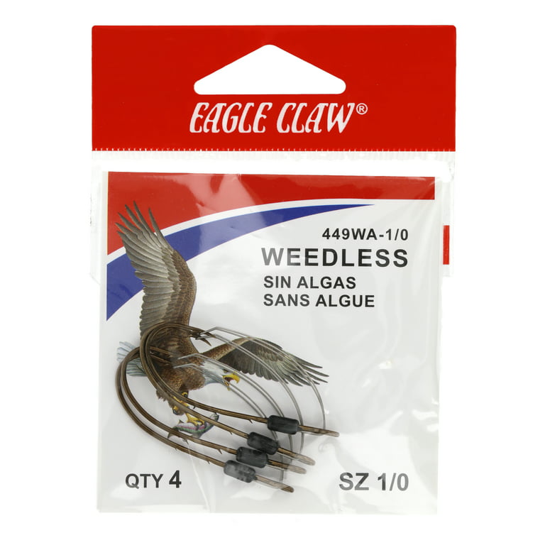 Eagle Claw Weedless Baitholder Hook, 1/0
