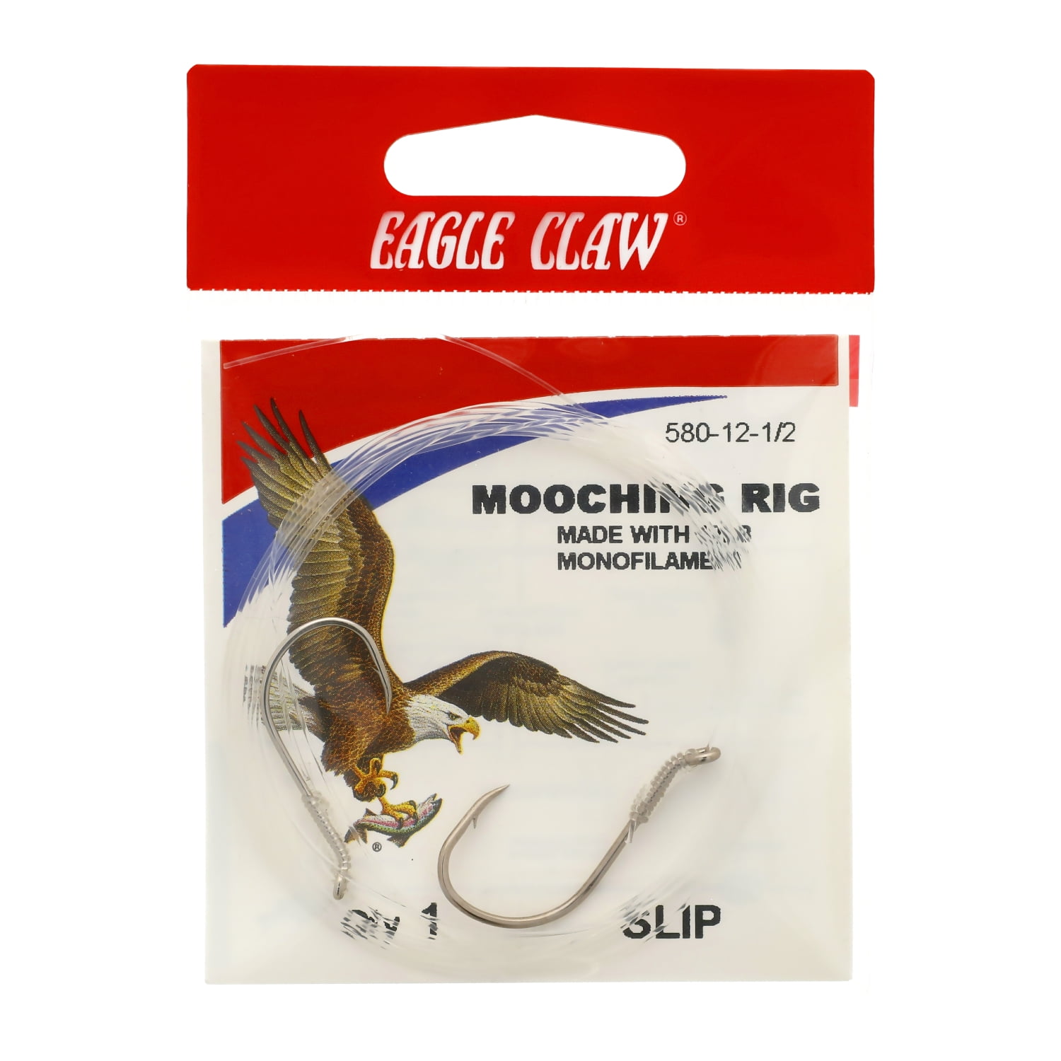 Eagle Claw 580H-12-2/3 Salmon Slip Mooching Rig, Size 1/0-2/0