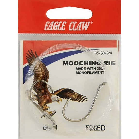 Eagle Claw 585H-30-3/4 Salmon Fixed Mooching Rig, Size 1/0-2/0
