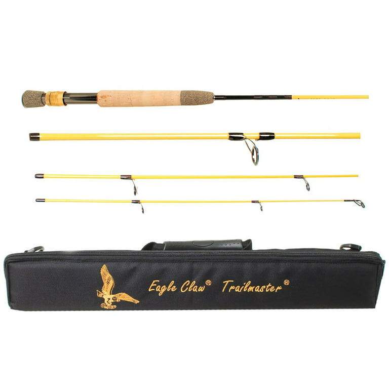 Eagle Claw Trailmaster Spin Fly Rod 4 Piece 7ft 6in Light
