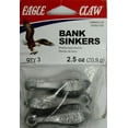 thumbnail image 1 of Eagle Claw Bait Sinker, 2.5 oz., 3 Pack, 1 of 3