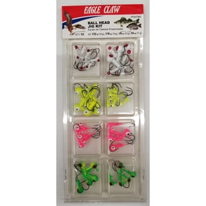 Eagle Claw Ball Head Jig Kit Assortment 52 Count