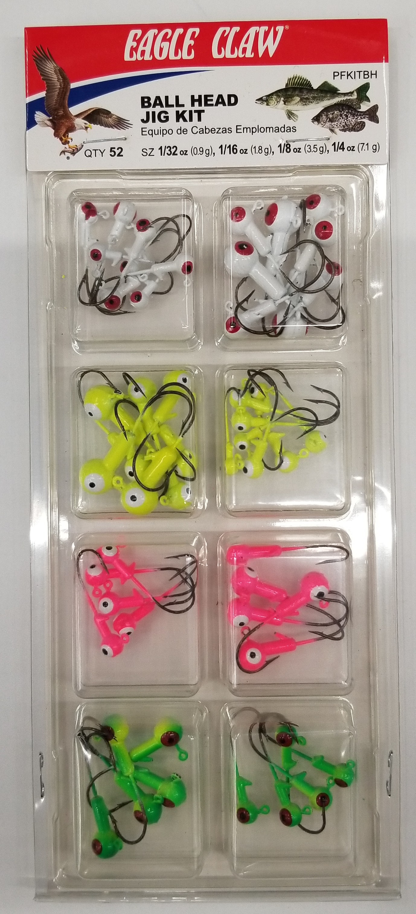 Eagle Claw Ball Head Jig Kit Assortment 52 Count photo 1