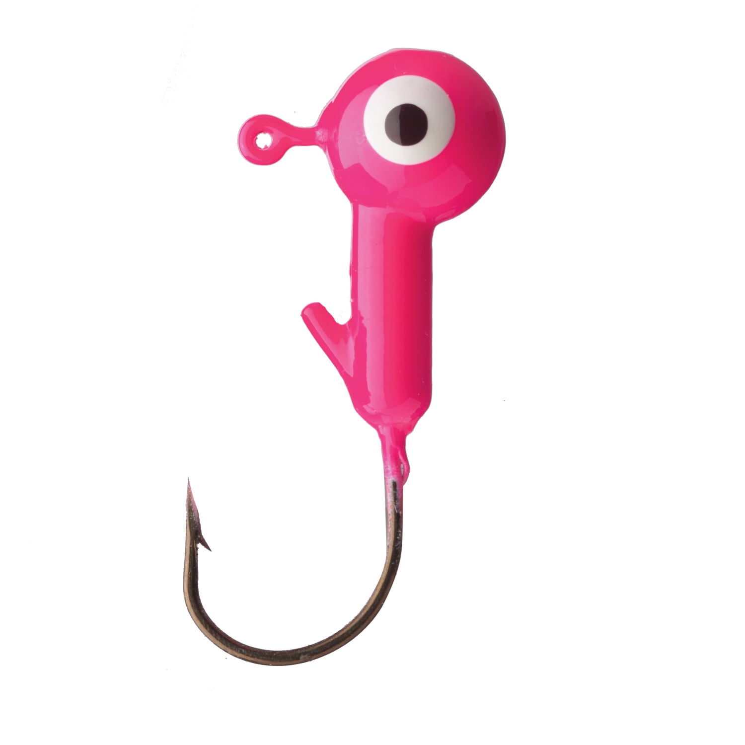 Eagle Claw Ball Head Fishing Jig, Pink with Bronze Hook, 1/8 oz., 10 Count  