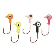 Eagle Claw Ball Head Fishing Jig, Unpainted, 1/4 Oz., 10 Count