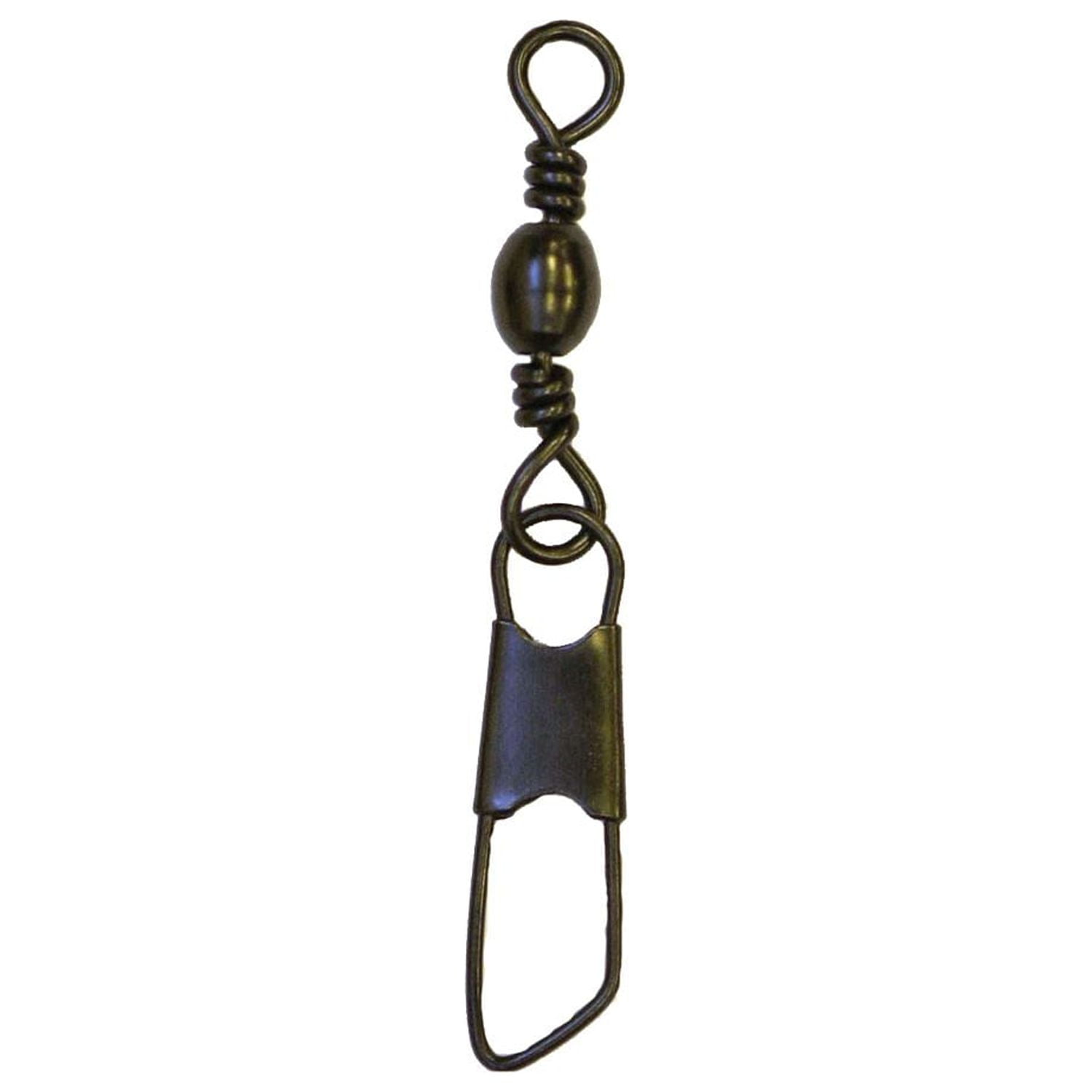 Eagle Claw Barrel Safety Snap Swivel 20 Pack Black