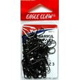thumbnail interactive-video image 1 of Eagle Claw Barrel Swivel with Interlock Snap, Black, Size 3, 12 Pack, 1 of 6
