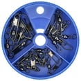 thumbnail image 1 of Eagle Claw Barrel Swivels with Safety Snap Assorted Pack, 1 of 2