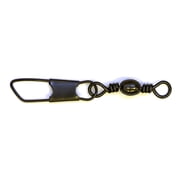 Eagle Claw Black Barrel Swivels with Safety Snap