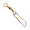 thumbnail image 1 of Eagle Claw Brass Barrel Swivel w/Safety Snap, 1 of 4