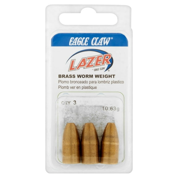Eagle Claw Brass Carolina Weight, 3/8 oz. Weight