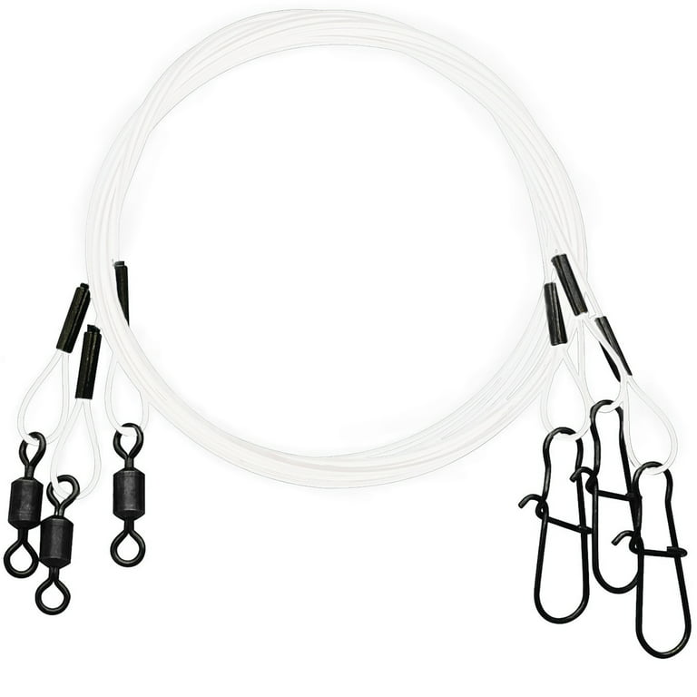 Eagle Claw Clear/Bright Heavy Duty Wire Leaders Assorted Pack