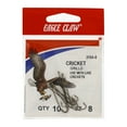thumbnail image 1 of Eagle Claw Cricket Aberdeen Light Wire Long Shank Fishing Hooks, Bronze, Size 8, (10 Pack), 1 of 8