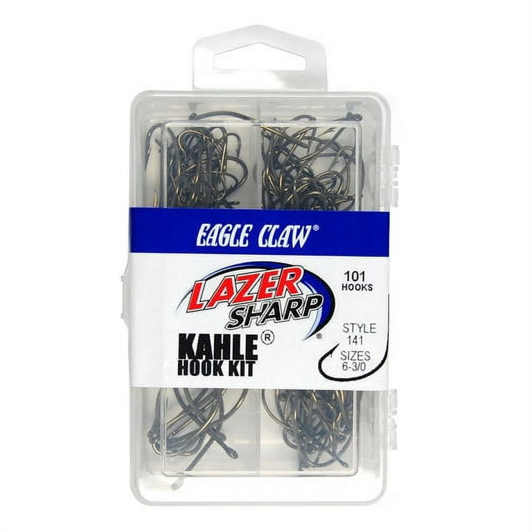 Eagle Claw ECKHLA3 Kahle Hook Assortment, Bronze, Assorted Sizes 