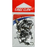 Eagle Claw Fishing, BIS1210 Barrel Swivel with Interlock Snap, Size 10