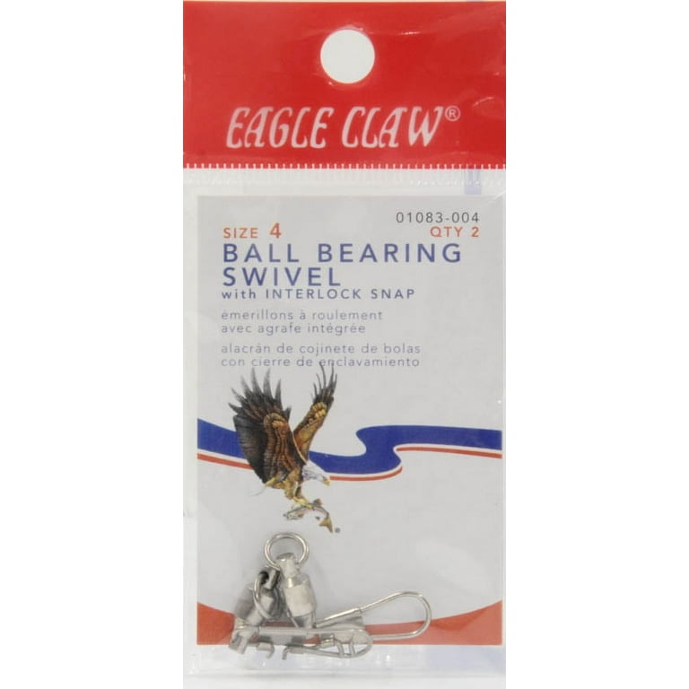 Eagle Claw Ball Bearing Swivel with Interlock Snap 4
