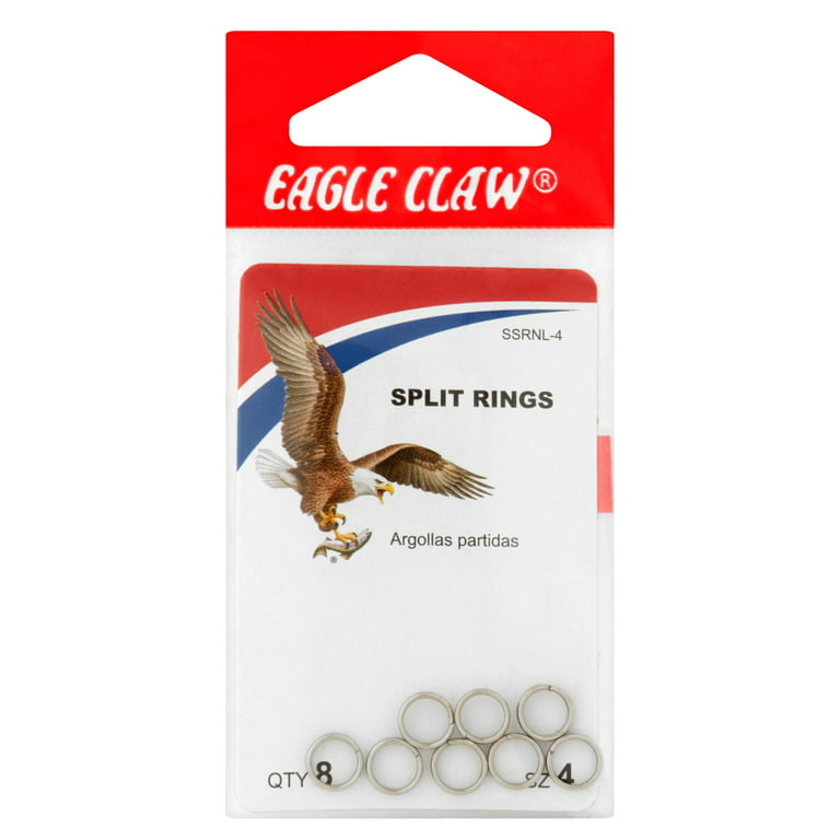 Eagle Claw Fishing Tackle, 01143-004 Split Rings Size 4 