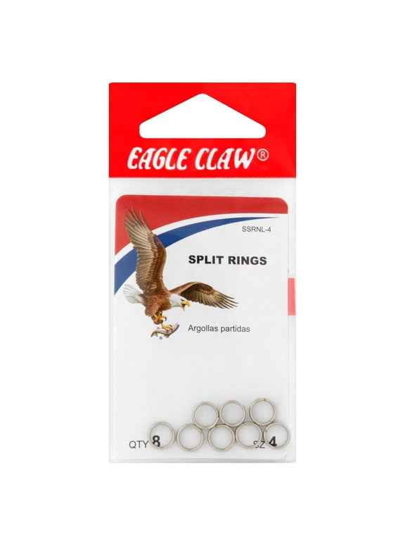 Fishing Tackle, 01143-004 Split Rings Size 4