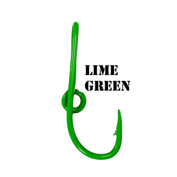 Eagle Claw Hat Hook Lime Green Fish hook for Hat Pin Tie Clasp or Money Clip Cap Fish Hook