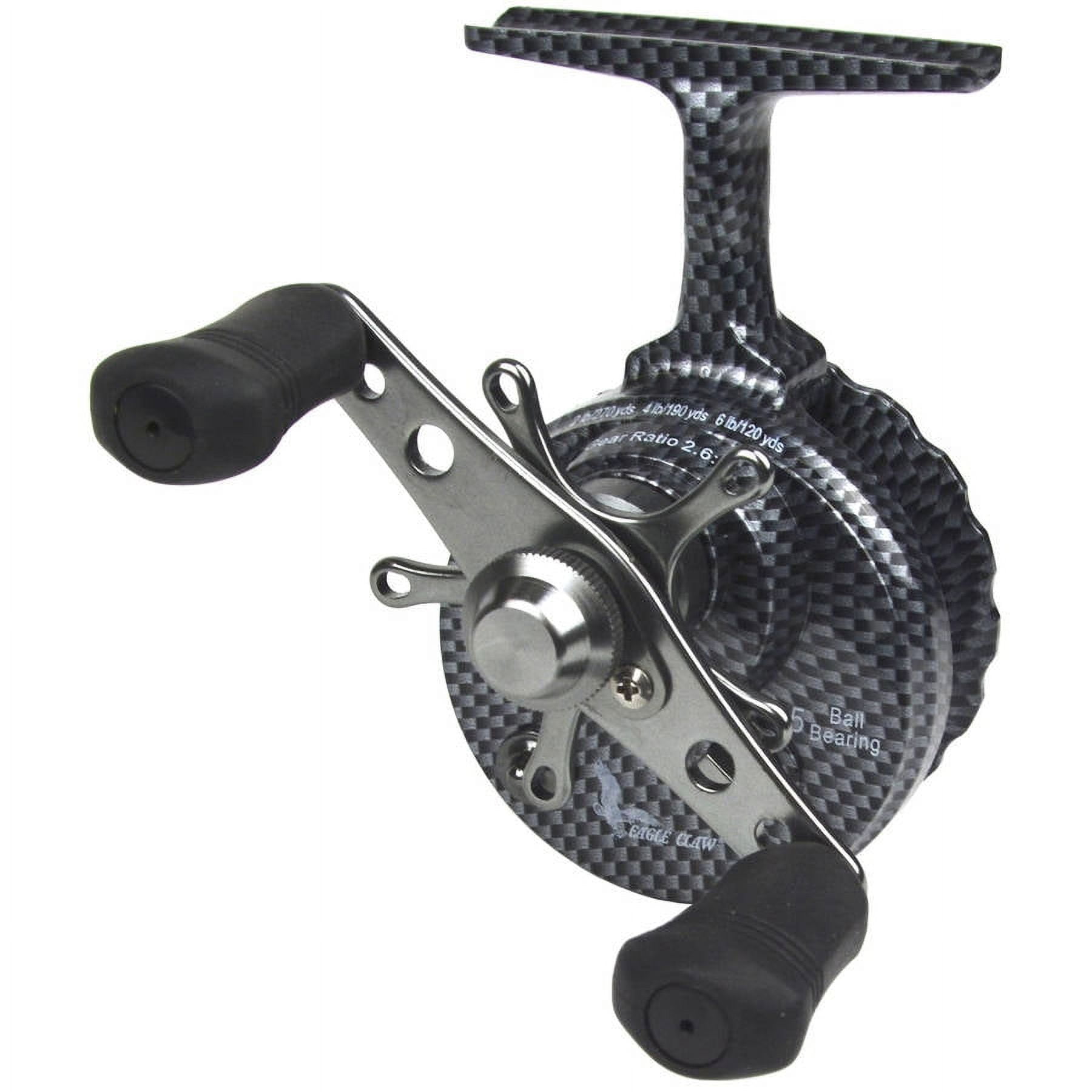Eagle Claw In Line Ice Reel, Carbon, Small 