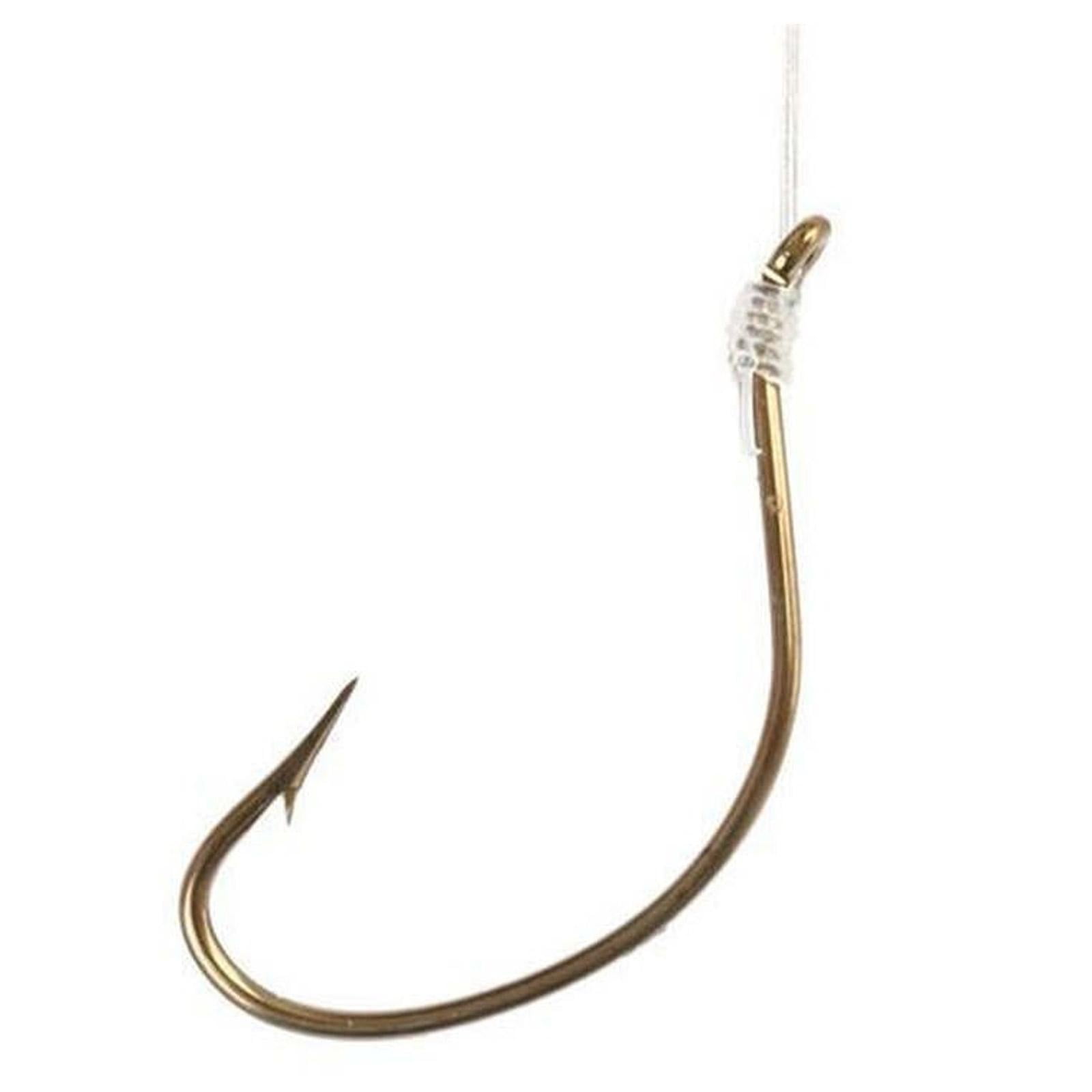 Eagle Claw Kahle Snelled Hooks Bronze Size 12 Pack of 6, 147H12