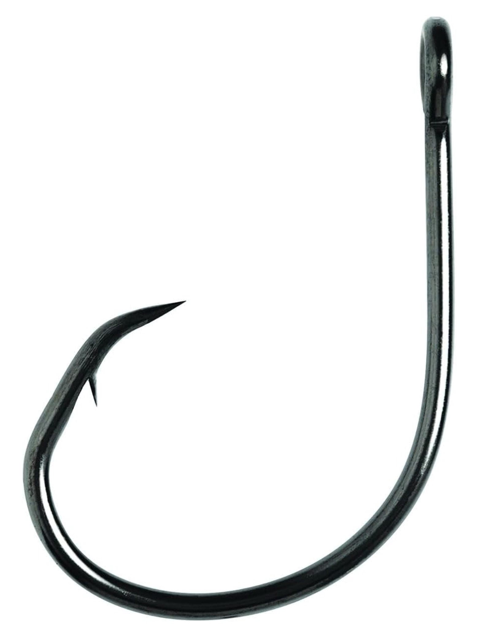 Eagle Claw L197 Circle Hook Black Finish, Offset Circle Hook Sizes 2/0 to 8/0 in 50 and 100 Packs