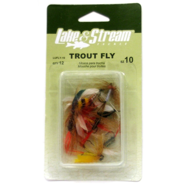 Eagle Claw LUFLYASST Trout Fly Assortment Fishing Lure 
