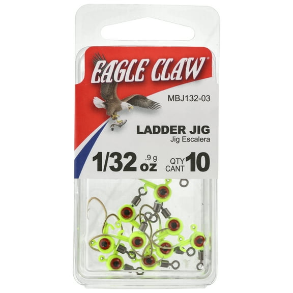 Eagle Claw Ladder Jig 1/32 oz Chartreuse