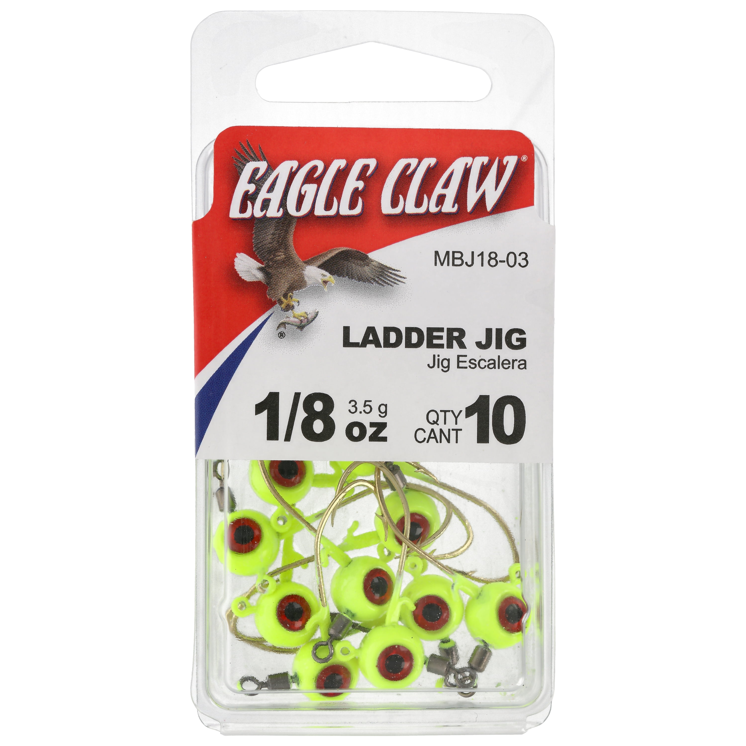 Eagle Claw Ladder Jig 1/8 oz Chartreuse