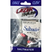 Eagle Claw Lazer Sharp 17" Saltwater Ready Rig, 1 oz., Size 1/0, L1025-1-4