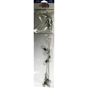 Eagle Claw Lazer Sharp 22 Piano Wire Leader with 3-Way Swivel