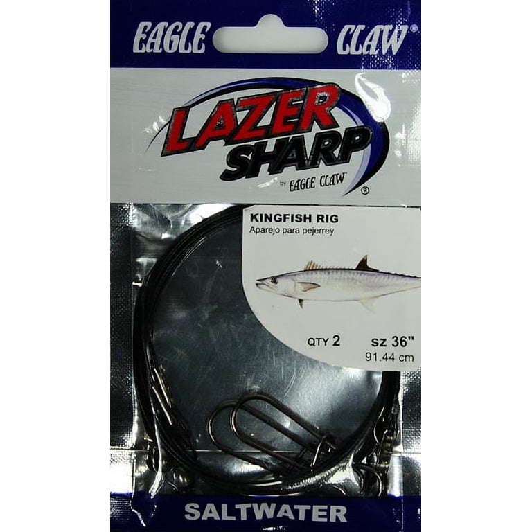 eagle king fishing hooks Lazer Sharp Kingfish Leader, 36 inch