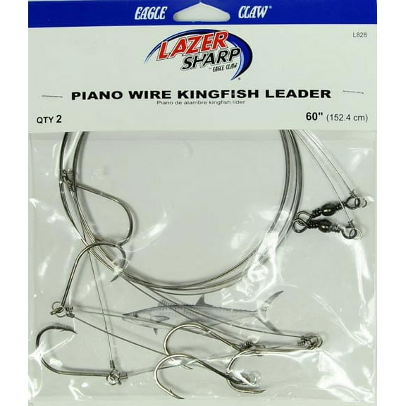 Eagle Claw Lazer Sharp L828 Kingfish Saltwater Fishing Terminal Tackle Leader.