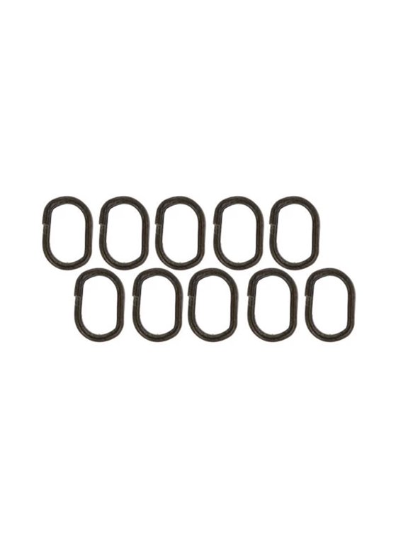 Eagle Claw Lazer Sharp Oval Split Rings, size 3, Black, 10 Pack