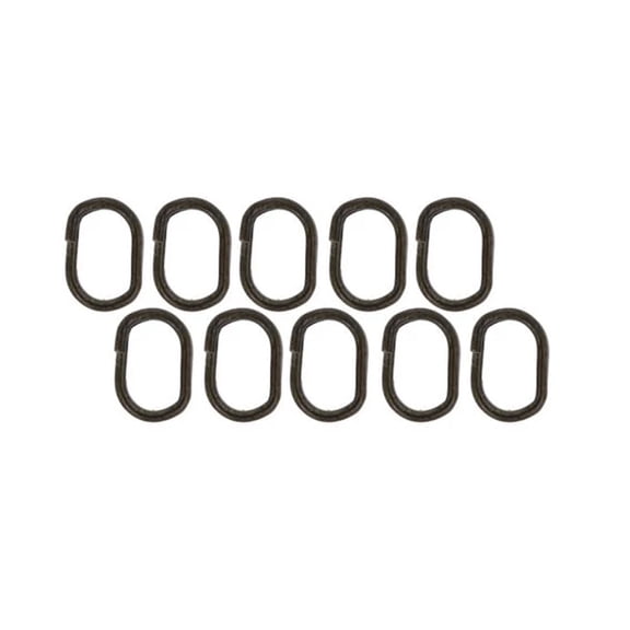 Eagle Claw Lazer Sharp Oval Split Rings, size 3, Black, 10 Pack
