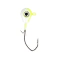 thumbnail image 1 of Eagle Claw Lazer Sharp Pro-V Tear Drop 3/8oz Round Ball Jighead Chartreuse/White, 1 of 1
