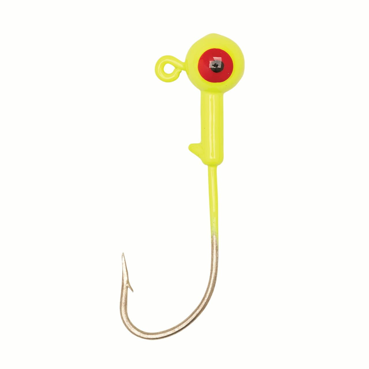 Eagle Claw Lazer Sharp Saltwater Ballhead Fishing Jig, Chartreuse, 1/4 oz., SWBH14-3