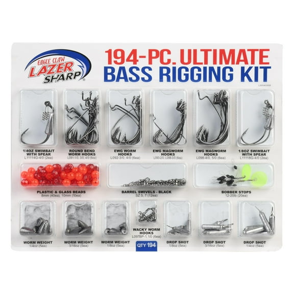 Eagle Claw Lazer Sharp Ultimate Bass Fishing Terminal Kit.