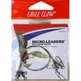 thumbnail interactive-video image 1 of Eagle Claw Micro-Leader with Crane Swivel Nylon Steel Abrasion-resistant, 8" 3.00 inch 0.2 lbs, 1 of 4