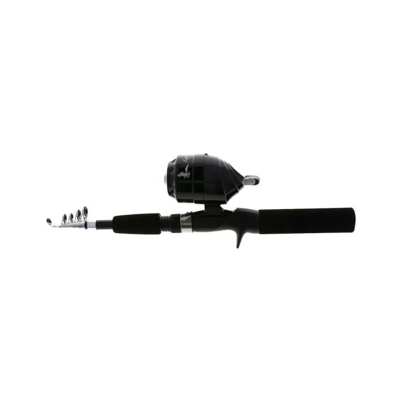 Eagle Claw PK56TSCB Pack-It Black Telescop Combo Spincast 5.5' Fishing  Rod/Reel