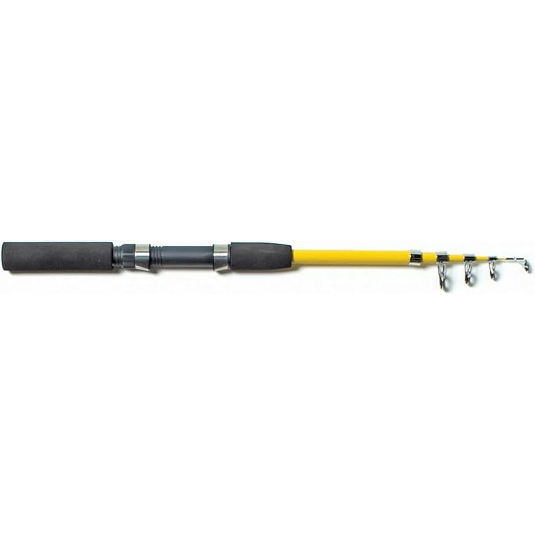 Eagle Claw Pack-It Telescopic Spinning Rod, Yellow, 5-Feet 6-Inch 
