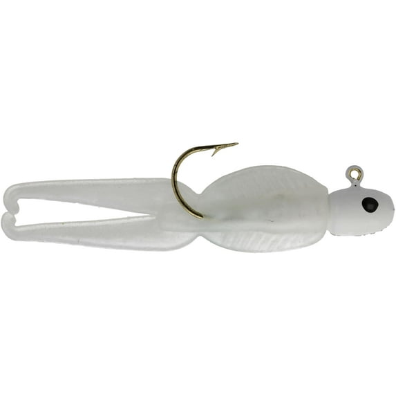 Eagle Claw Paddle Bug Jig Pearl White 1/8 oz