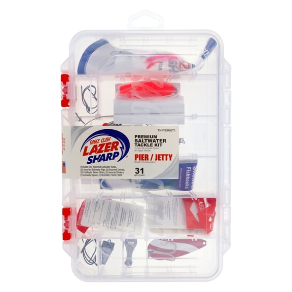 Eagle Claw Lazer Sharp Pier/Jetty Saltwater Tackle Kit
