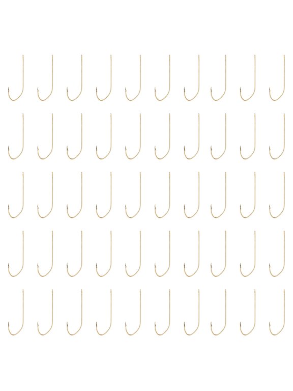 Pro-V Aberdeen Hook, Size 4, Gold, 50 Pack