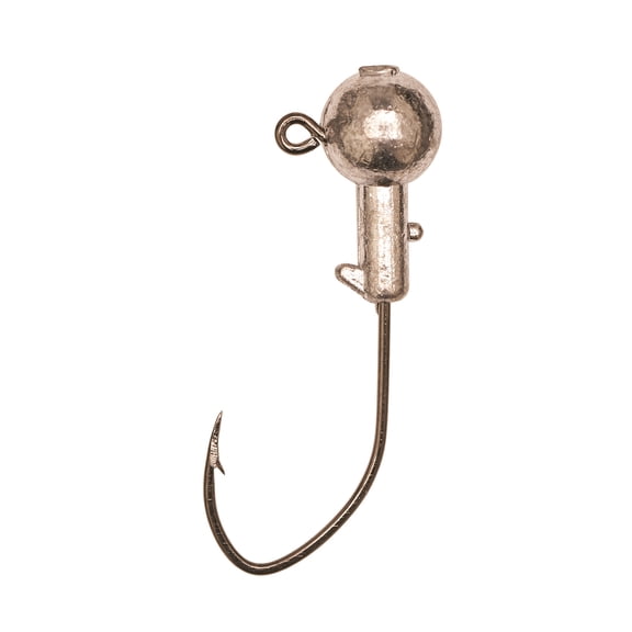 Eagle Claw Pro-V Ball Head Fishing Jig, Unpainted, 10 Count