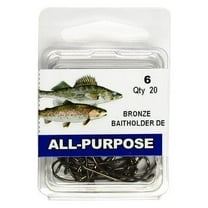 Eagle Claw RDEW-4 Baitholder Hook Value Pack, Bronze, Assorted Size